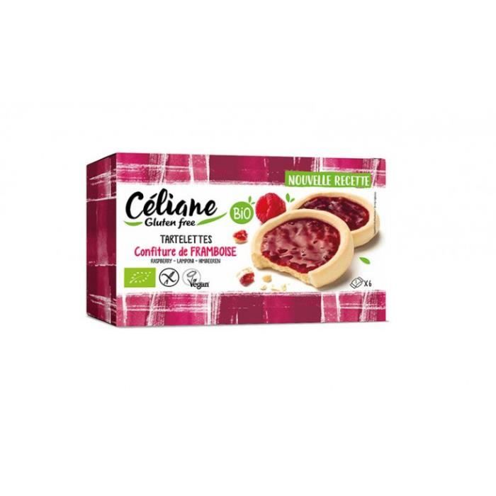Céliane - Tartelettes confiture de framboise (sans gluten) 130gr