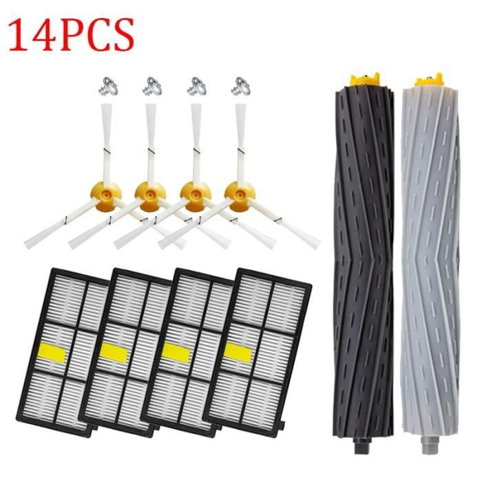 Kit de filtres et brosses HEPA pour aspirateur Robot iRobot Roomba, accessoires de pièces détachées, séries 800 9 SMT190 -BH1843