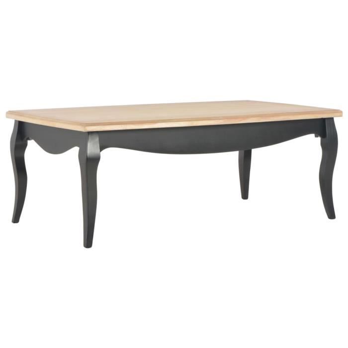 ����Super Magnifique-Table de salon Table Basse Bout de canapé Table à café style contemporain scandinave - Noir et marron 1109573