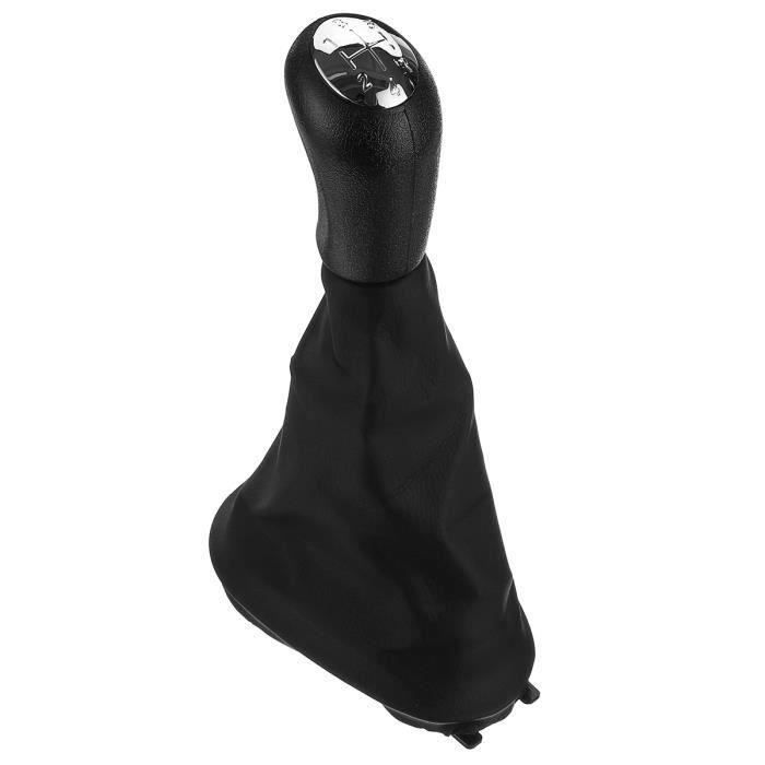 soufflet 5 vitesses argent brillant pommeau de vitesses avec couvre-coffre pour Renault Megane 2 Clio 3 Kangoo Mot Ve68089