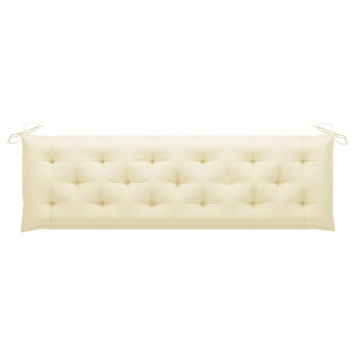 Magic'9428Magnifique Haute qualité - Coussin de Banc de Jardin Terrasse Style Contemporain Banquette de Jardin Sièges de jardin Blan