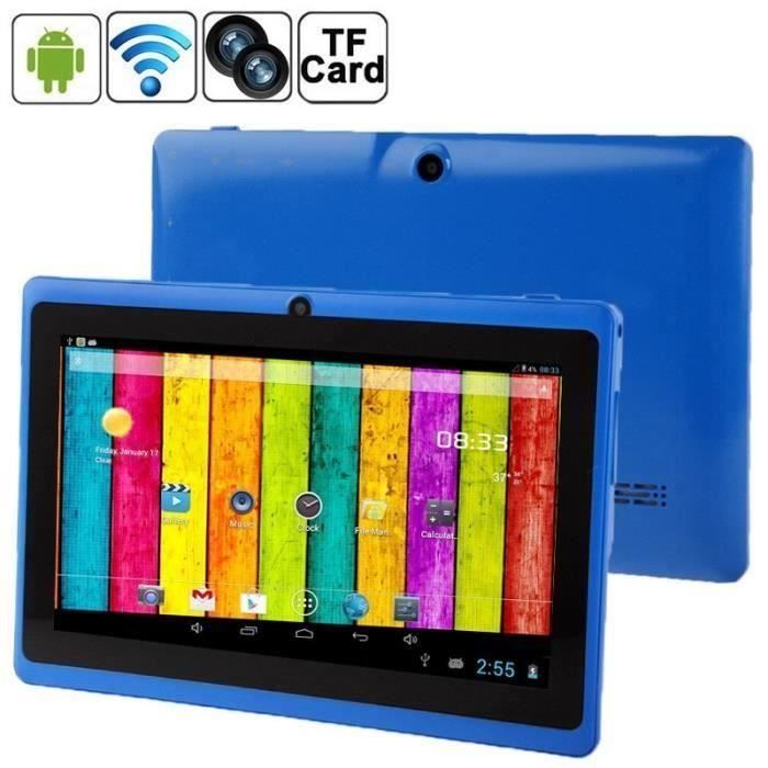 Tablette Pc, Android, 7 Pouces, 512MB+4GB,Bluetooth,Wifi, Bleu