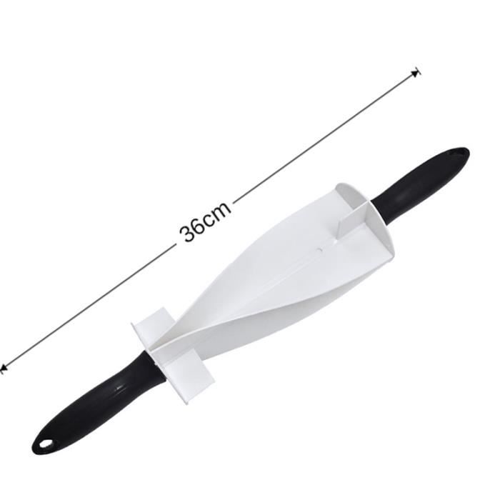 Poche à douille,Upspirit couteau à rouleau en acier inoxydable, pour la fabrication de roue à pain - Type White and Black
