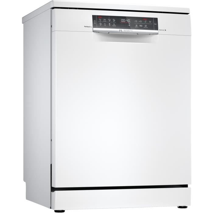 Lave-vaisselle pose libre BOSCH SMS6ZCW48E - 14 couverts - Moteur induction - L60cm - 42 dB - Connecté - Inox