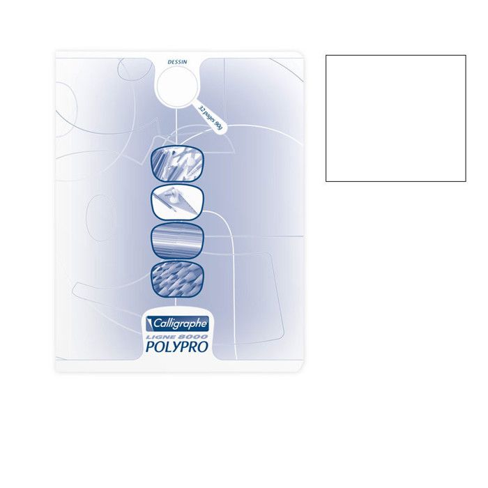 Cahier de dessin 17x22 - 32 pages - Uni