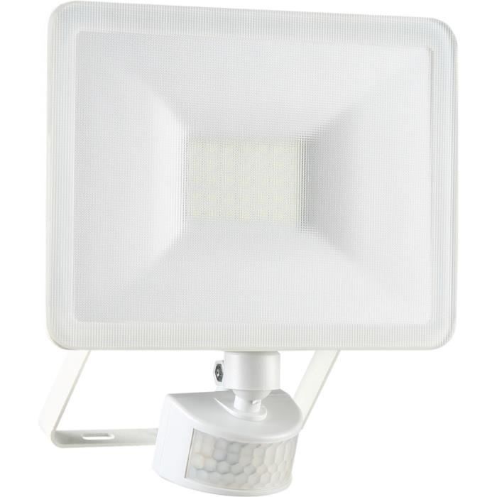 ELRO LF60 Design Lampe d'extérieur LED avec Détecteur de Mouvement - 20W -1600LM - Étanche IP54 - Blanc