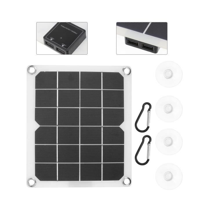 Panneau d'alimentation solaire 1pc Puissance mobile kit photovoltaique - kit solaire genie thermique - climatique - chauffage
