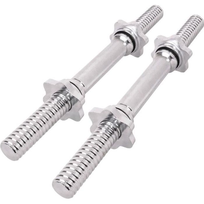 Marbo Sport Set MWG1 | 2x barre d'haltère à vis simple 30 mm 40 cm
