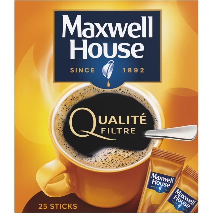 MAXWELL HOUSE Café soluble Qualité filtre - x25 45 g