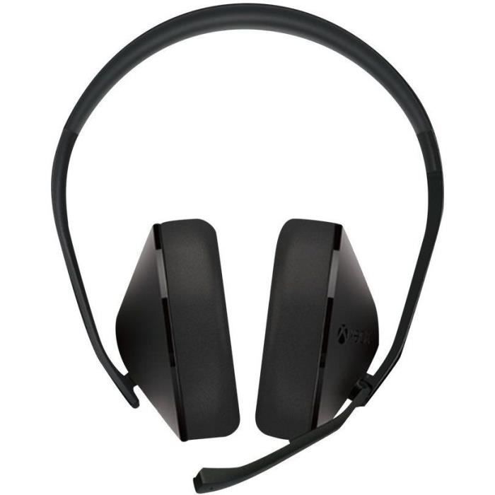 MICROSOFT Casque Xbox One Stereo Headset - Pleine taille filaire - Noir