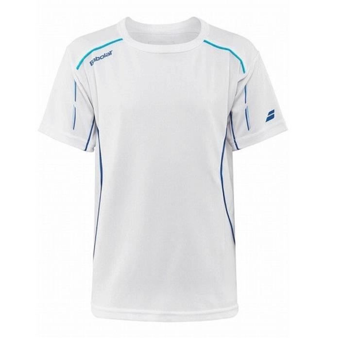 T-shirt de Tennis BABOLAT Match Core Junior Blanc