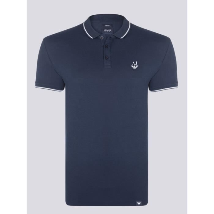 Polo manches courtes Armani Jeans - BLEU MARINE