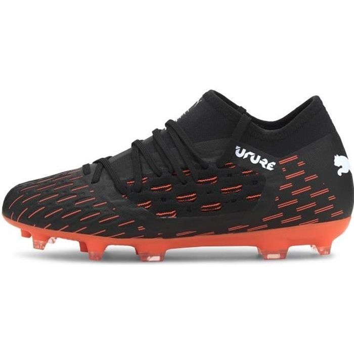Puma Future 6.3 Netfit FG/AG Noir/Orange Junior Synthétique