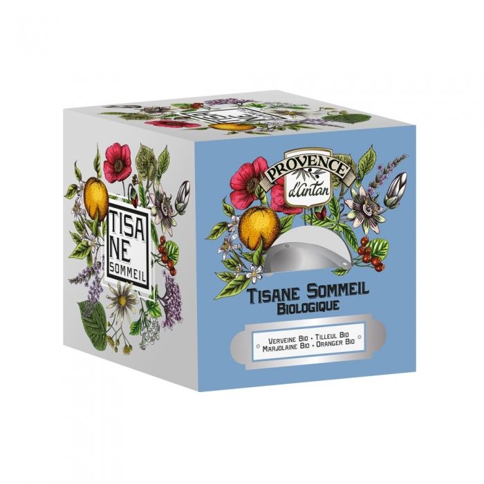 Cube métal Tisane sommeil bio 24 sachets de 2g NEURE Multicolore