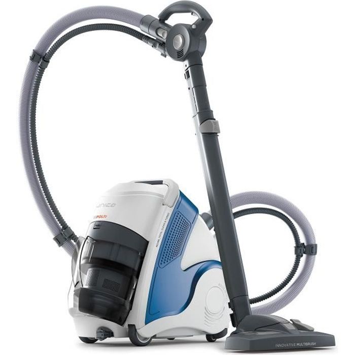 Polti PBEU0100 Unico MCV80 Total Clean & Turbo Aspirateur Multifonctions 3 en 1 et Nettoyeur Vapeur, 6 Bar, 236 W, 0.8 liters,