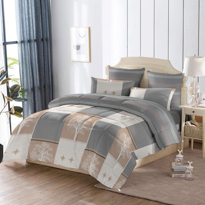 Couette Chaude 600 GSM - 220x240 Cm - Microfibre Douce Peau De Pêche - Ultra Moelleuse - 5
