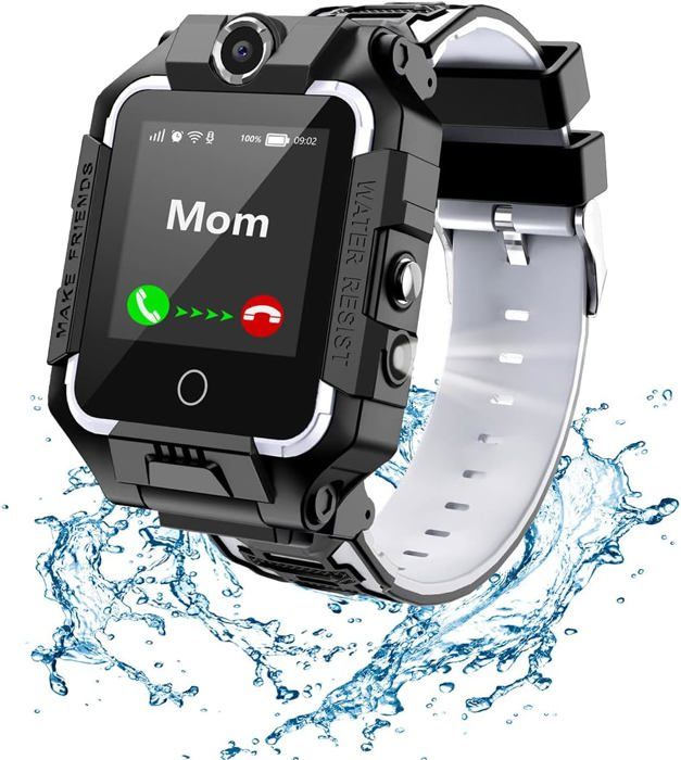 Smartwatch Enfants 4G Avec GPS, Appels Vidéo Et Bouton SOS - Étanche IP67 | Sécurité Et Fun