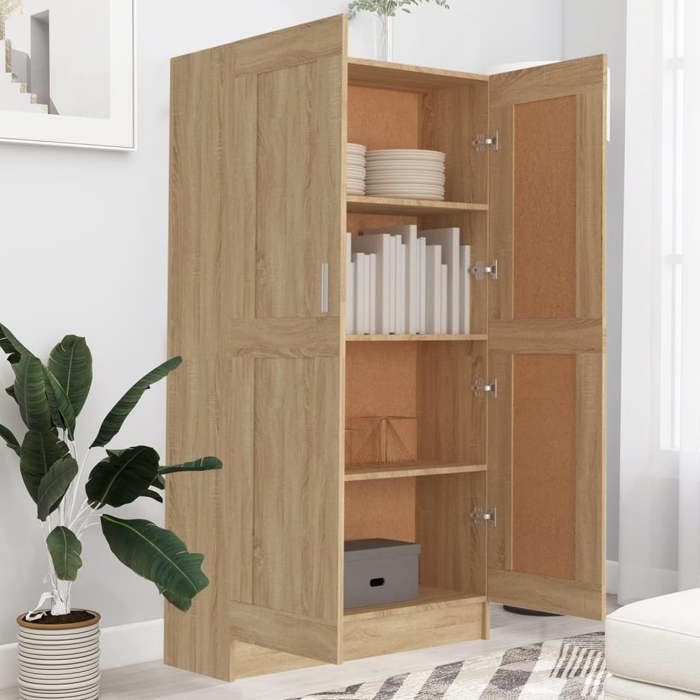 Bibliothèque Étagère de Rangement VIDAXL Chêne sonoma - 825x305x150 cm Bois d’ingénierie B251