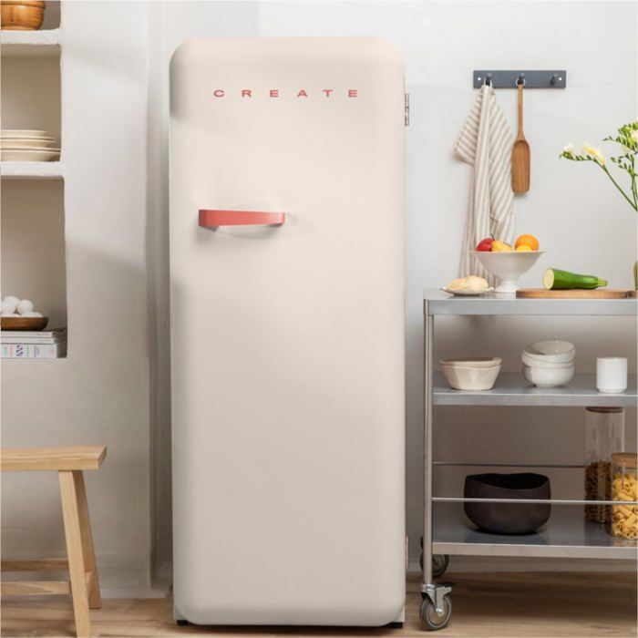 Réfrigérateur rétro 281L - Create - Esthétique années 50 - Grande capacité