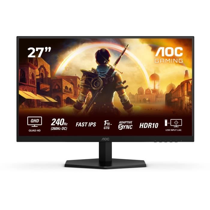 Ecran PC – AOC – Q27G42ZE – 27 Fast IPS – 03ms – QHD 2560×1440 – 240Hz OC 260Hz