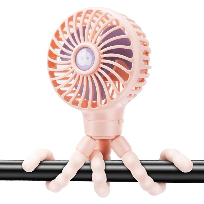 Ventilateur de poussette - HANDEIU - Rechargeable - 3 vitesses - Rotation 360° - Portable - Handeiu