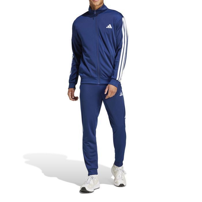 Adidas Survêtement Sportswear Basic 3-Stripes Tricot Bleu - JI8859