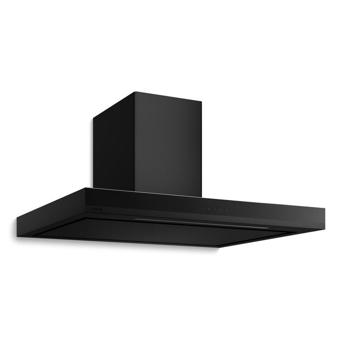 Velaire Hotte Aspirante 90 cm Hotte Murale 595 m&sup3;/h A++ Commandes Tactiles LED 3 Vitesses Noir