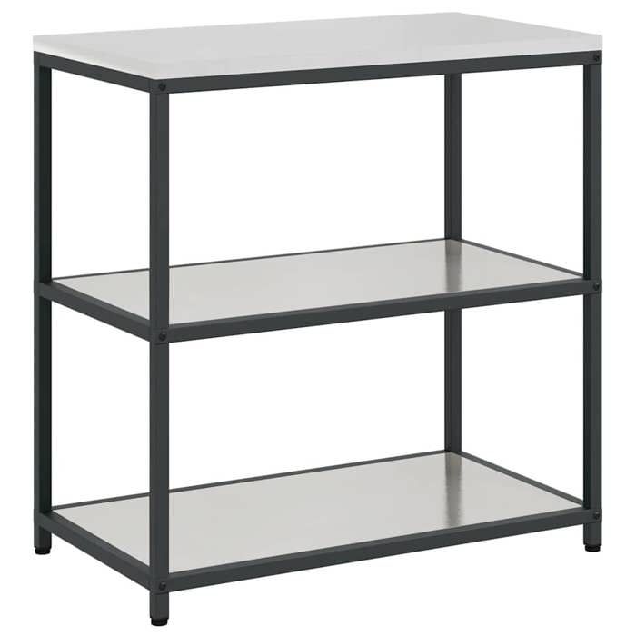 CHEZ JILI* Meuble/Armoire/ELEMENT Pour Cuisine - RUIGOU - Étagère de rangement de cuisine Argenté Acier inoxydable Août852827