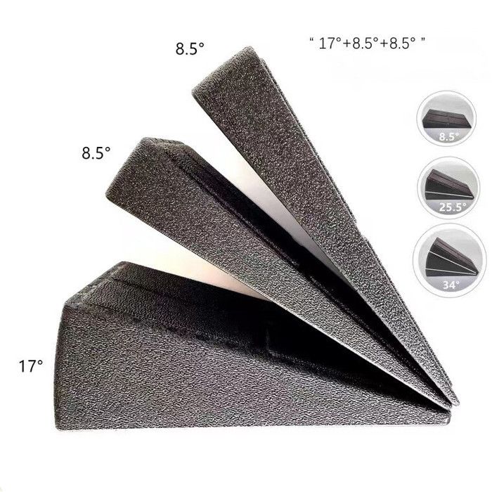 Lot De 3 Cales Inclinées En Mousse EPP Pour Squat Et Mobilité Cheville – Angles Réglables 8,5° à 34°, Support 200 Kg
