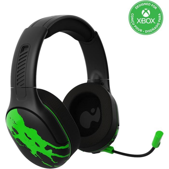 Casque Sans Fil PDP Xbox AIRLITE Pro Jolt Green - Confort et Audio Supérieur