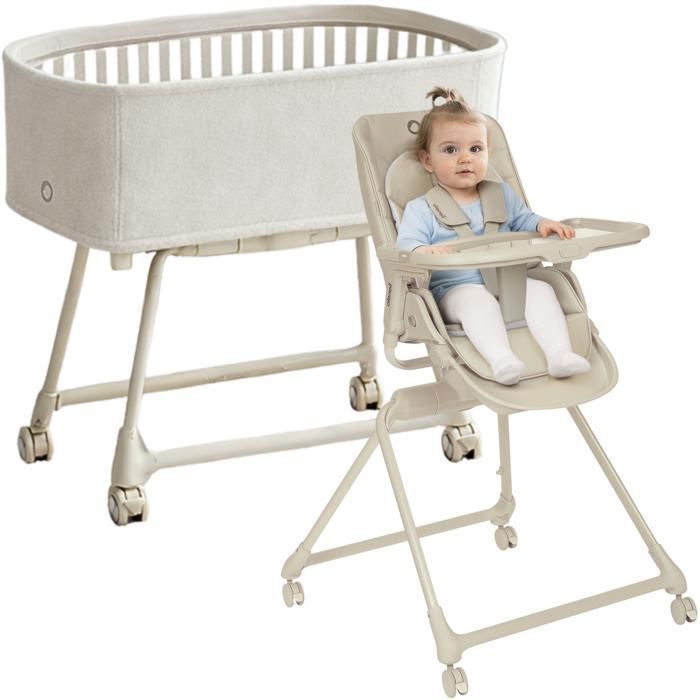 Lit Bébé 3en1 LIONELO Maddie Set - Évolutive - Transat - Chaise haute - Pliable - Jusqu’à 15 kg - 4 roues - Matelas inclus Lit Bébé 3en1 LIONELO Maddie Set - Évolutive - Transat - Chaise haute - Pliable - Jusqu’à 15 kg - 4 roues - Matelas inclus