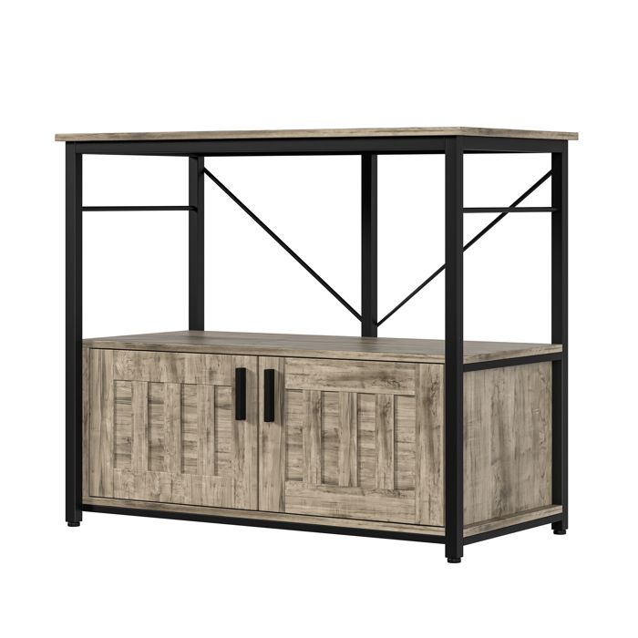 Meilleurs prix pour Support Pour Aquarium Meuble En Bois Et Métal Résistant Avec Rangement Aquarium Terrarium De Tortue Et Reptile Gris