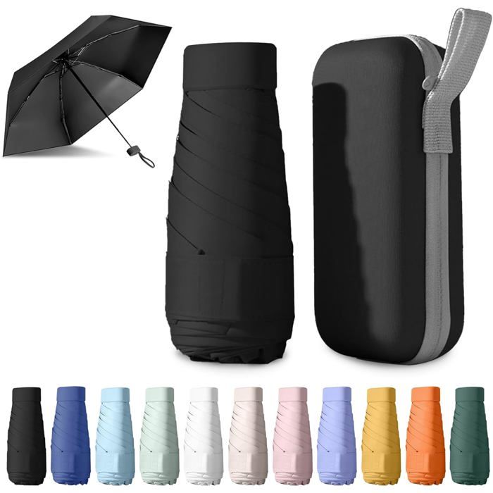 Parapluie PliantPetitAnti-UvMini De Poche Léger Et PortableAdapté Aux Jours Ensoleillés Et Pluvieux