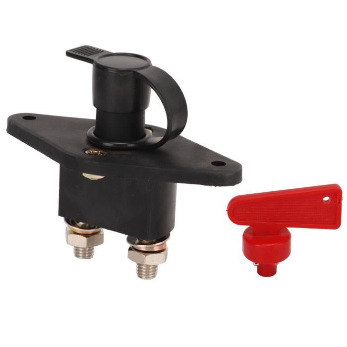 Interrupteur à Clé Pour Batterie Voiture 300A 12V-60V - Sécurité Anti-vol Et Maintenance - Noir/rouge - Universel