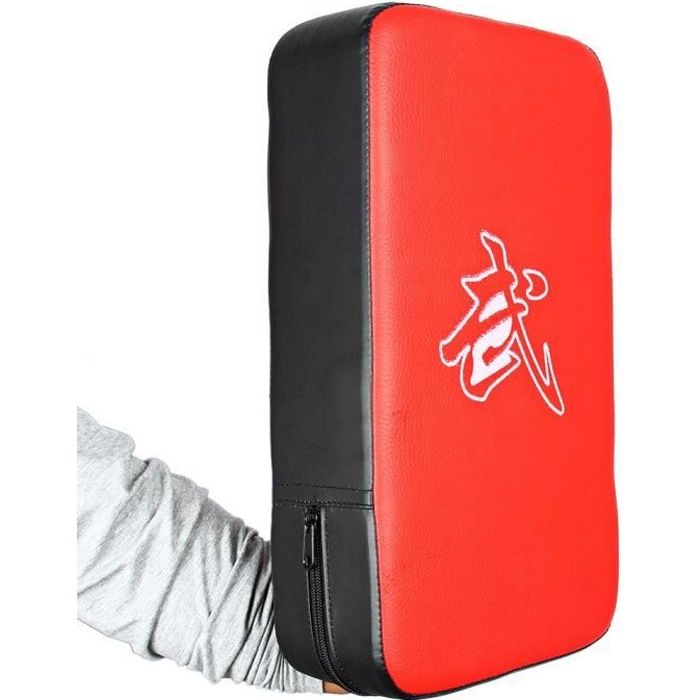 patte d'ours boxe pour Boxing Pad Muay Thaï Exercise Sport MMA Taekwondo Combat Mitaine en cuir, red +