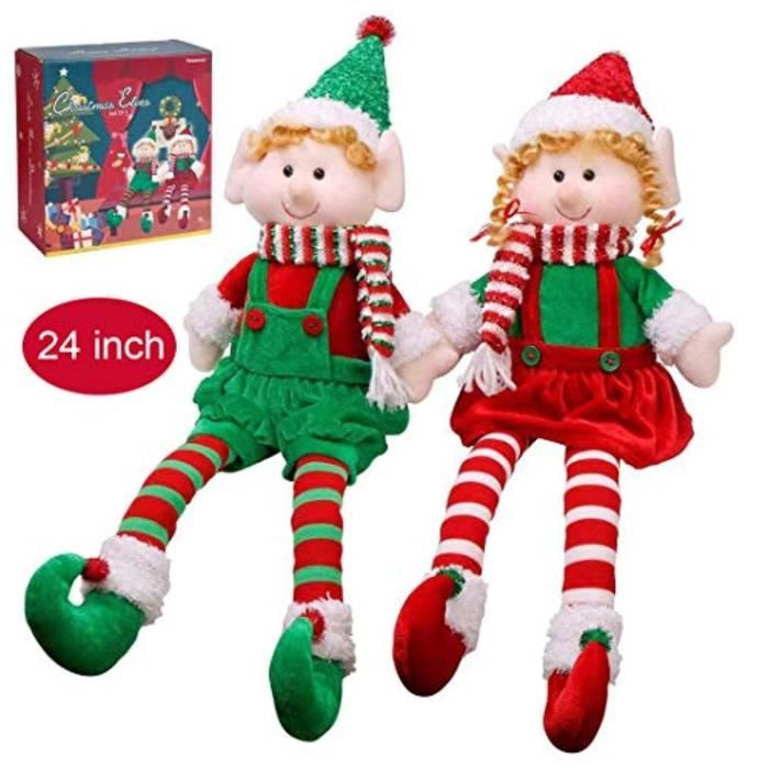 Peluche elfe de noel - Cdiscount
