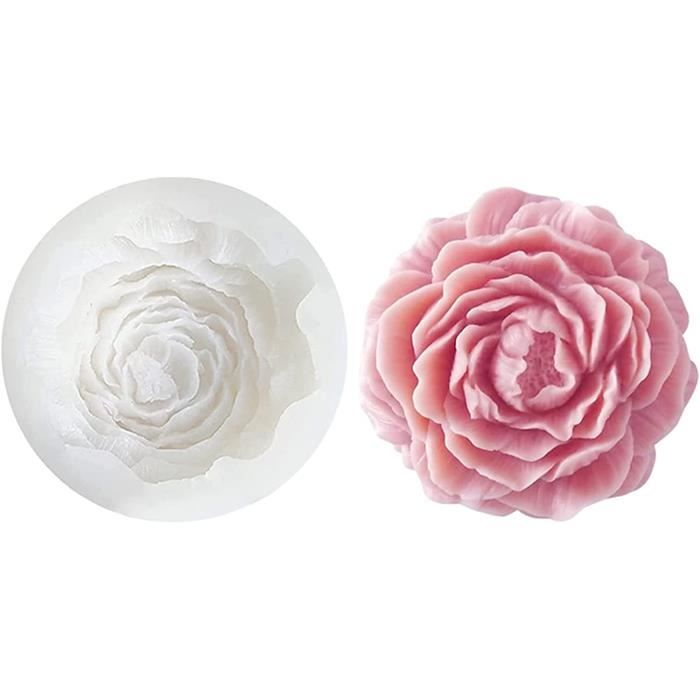 Moule En Silicone Boule De Noël - Pour Bougies, Savon, Résine - Diamètre ~7-8 Cm - Réutilisable, Motifs Flocons De Neige Et Sapins - 2
