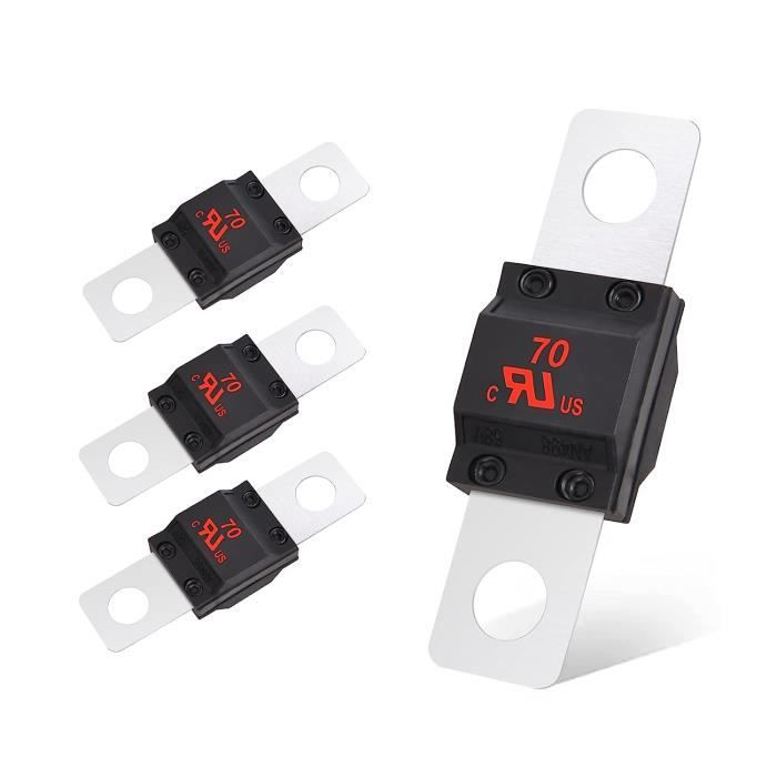 A ABSOPRO 3uds 70A 12V Alta Corriente Fusible Para Coche Camión Audio