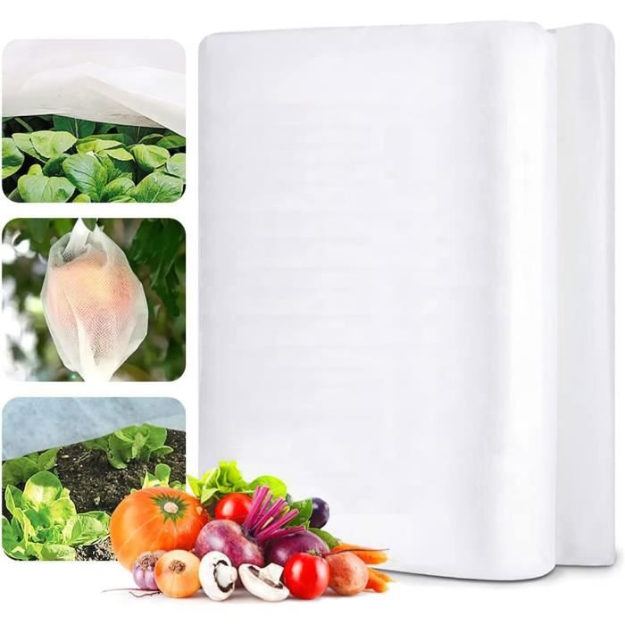 Voile Hivernage Bâche De Protection En Polaire Pour Plantes De Jardin Antigel Housse, 1,6 X 9 M