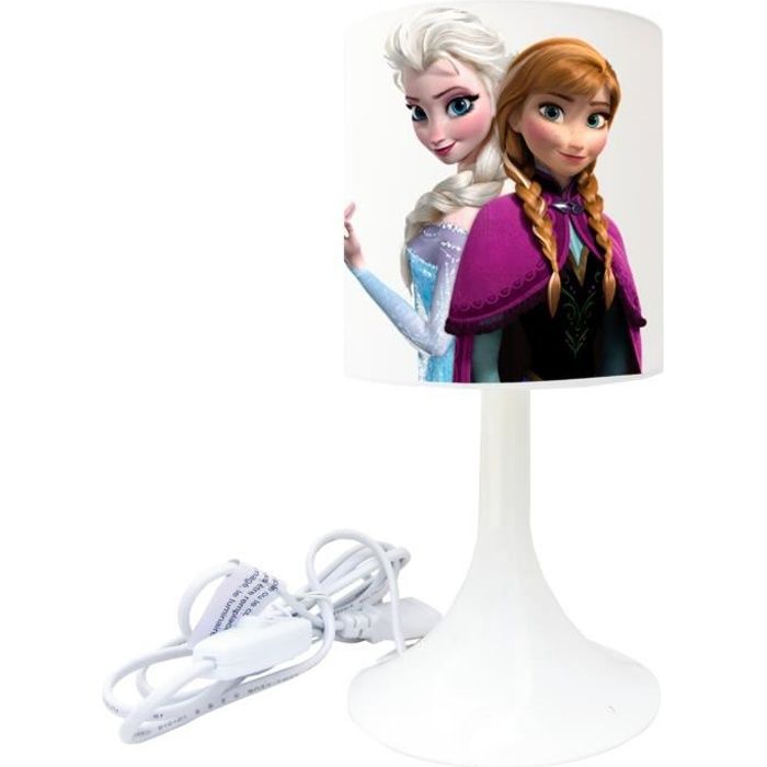 Lampe de chevet REINE DES NEIGES création artisanale / 