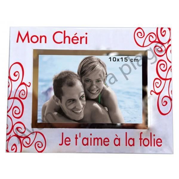 Cadre Photo Mon Cheri Je T Aime A La Folie Cdiscount Maison Cadre Photo Mon Cheri Je T Aime A La Folie Cdiscount Maison