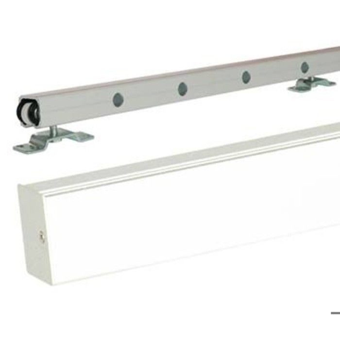 Rail Alu Avec Cache Rail Couleur Blanc - Cdiscount Bricolage
