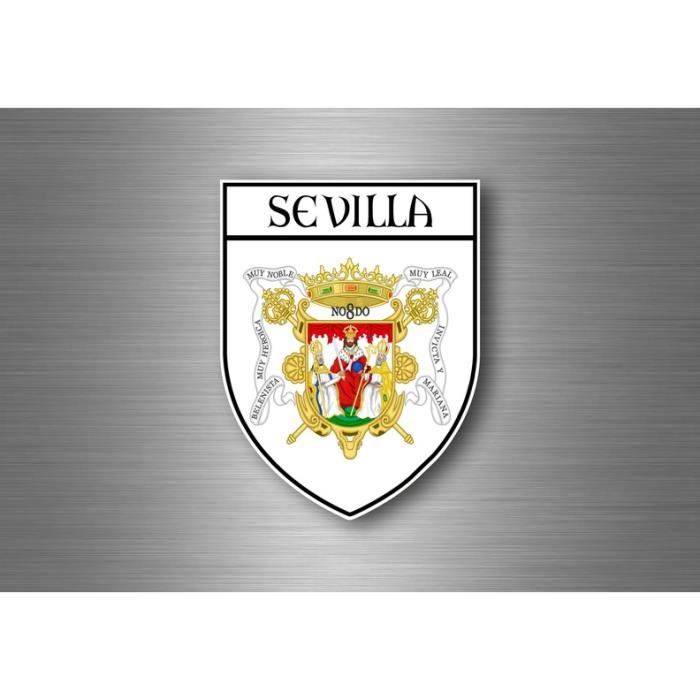 Fanion Mini Drapeau Espagne Séville - Voiture Souvenir Blason