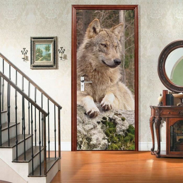 Papier peint Trompe l'Oeil: Tasseaux de Bois