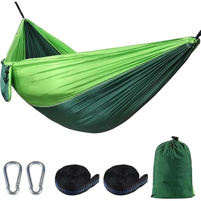 Hamac Double de 2,6 m avec Support, capacité de 250 kg, Comprend Un Sac de Transport Portable
