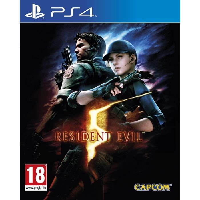 Jeu Resident Evil 5 PS4 - Action - Capcom - 2 Joueurs - Adulte - 18+