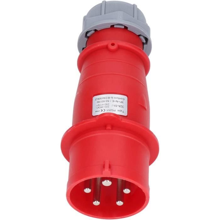 Prise Industrielle 400V 16A/32A 5 Broches IP44 - Connecteur Mâle/femelle 3P+N+E - Neuve