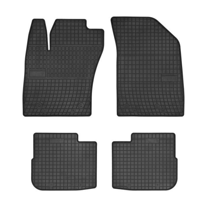 Tapis de sol caoutchouc sur mesure pour Fiat Tipo 2016 Noir 4 pcs