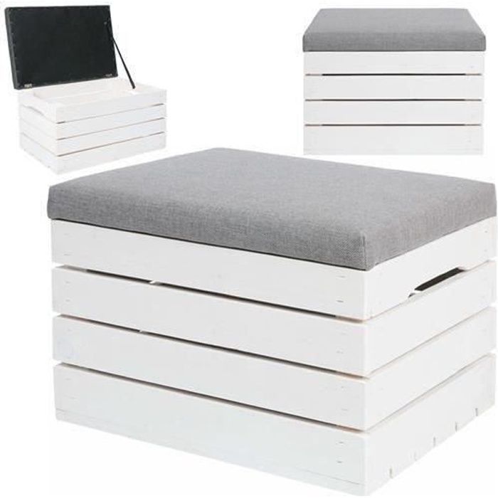 Tidyard Banc De Stockage Coffre De Rangement Banc De Rangement En Bois Blanc 118 X 38 X 45 Cm Bancs Le retrait en magasin but est gratuit. freti guarnizioni industriali s r l