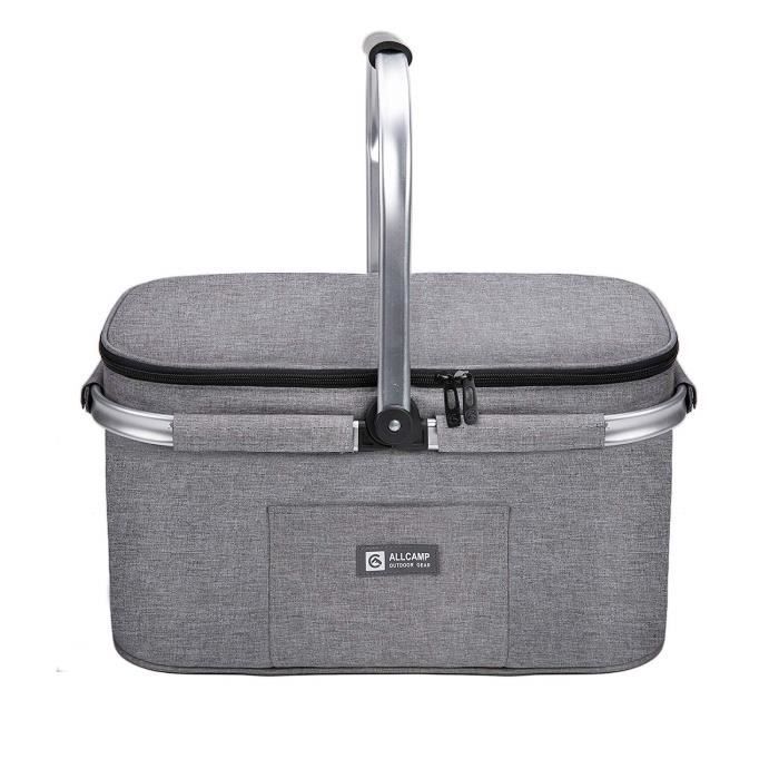 Sac Isotherme ALLCAMP 22L - Portable Et Pliable - Motif Graffiti - Idéal Pique-nique, Marché, Concert